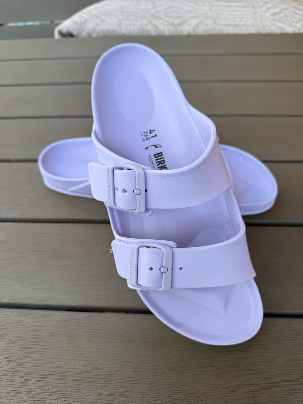 Birkenstock Arizona Slide Sandals — Light Lavender